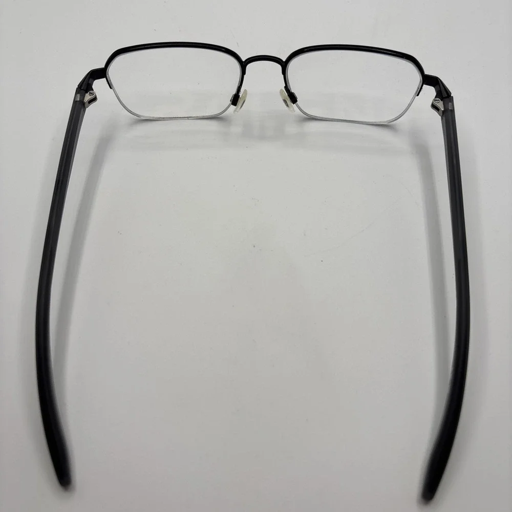 Nike 8152 002 Satin Black Semi Rimless Authentic Eyeglass Frames 52-17-140 #C246